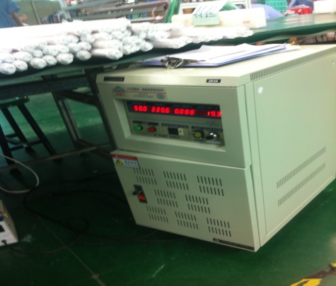 LED燈具廠(chǎng)產(chǎn)線(xiàn)檢測(cè)專(zhuān)用變壓變頻電源